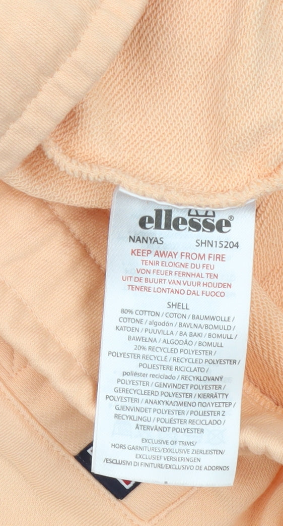 Ellesse Men’s Pink XL Sweat Shorts Casual Jersey Cotton Blend