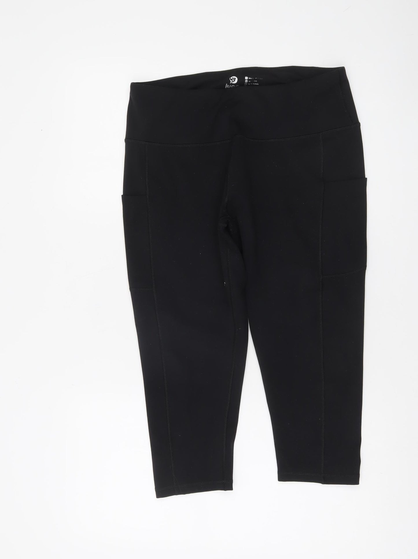 Iuga Womens Black 2XL Yoga Leggings with Pockets