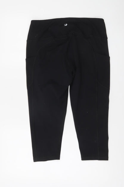 Iuga Womens Black 2XL Yoga Leggings with Pockets