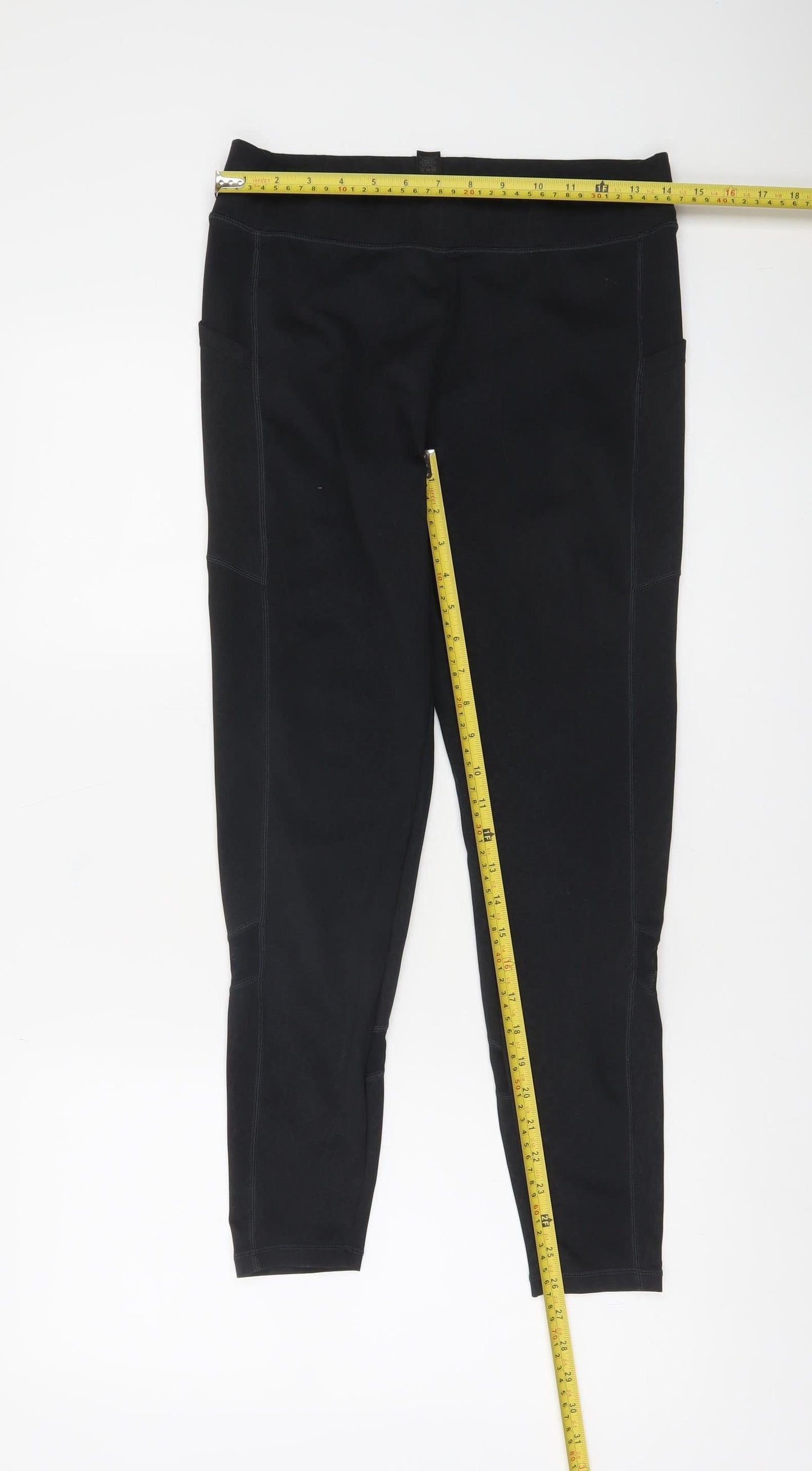 & Other Stories Women Black Leggings M Slim Fit Sportswear