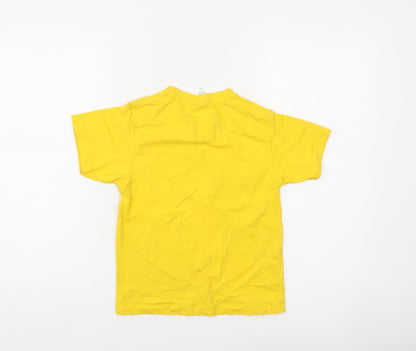 Football Australia Boys Yellow Sam Kerr Graphic T-Shirt 6 Years