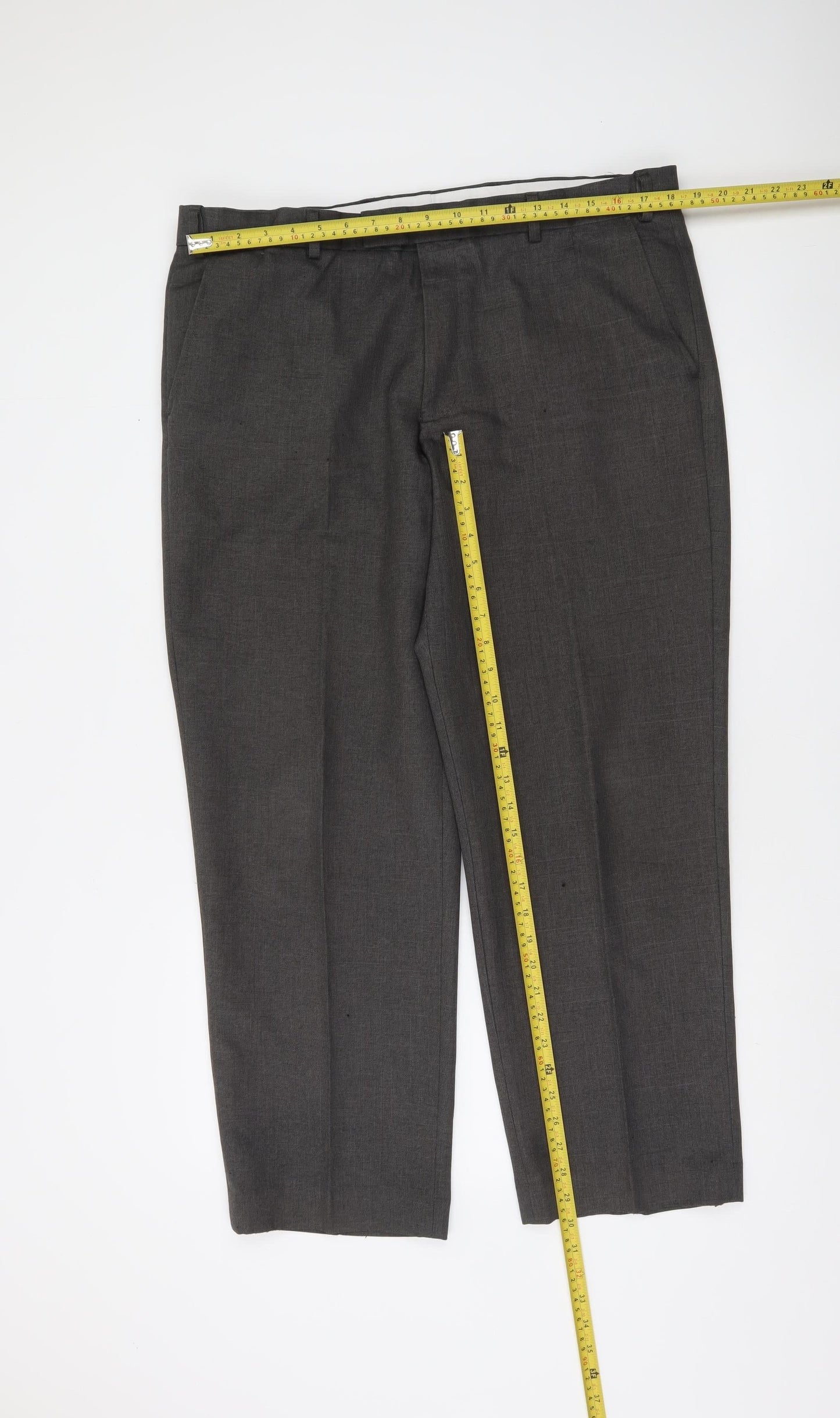 Dunnes Stores Men's Grey Dress Pants 38in Waist 29in Leg Regular Fit