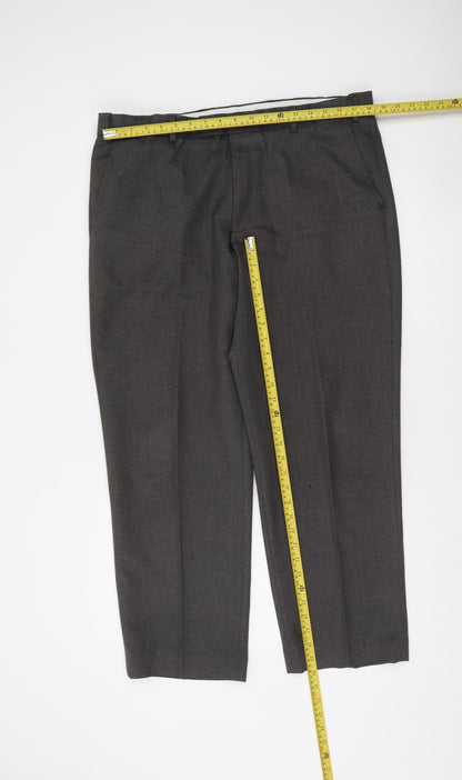 Dunnes Stores Men's Grey Dress Pants 38in Waist 29in Leg Regular Fit