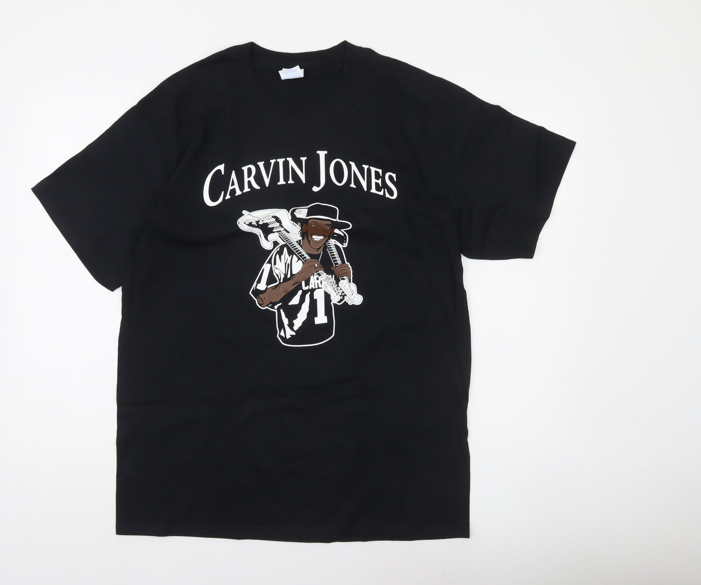 Port & Company Mens Black L Carvin Jones World Tour Band T-Shirt