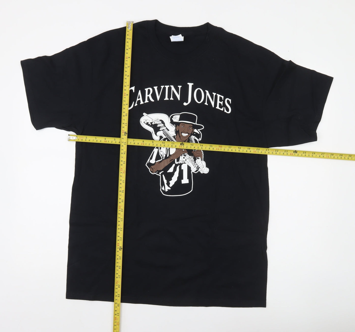 Port & Company Mens Black L Carvin Jones World Tour Band T-Shirt