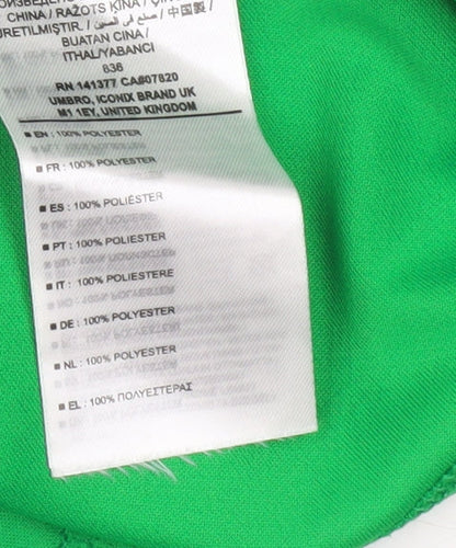 Umbro Boys Green Football Jersey Long Sleeve Sports Top 13 Years