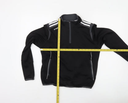 O Neills Boys Black 1/4 Zip Sports Sweatshirt Age 13 Regular Fit