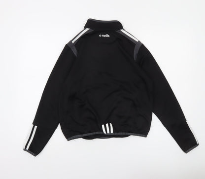 O Neills Boys Black 1/4 Zip Sports Sweatshirt Age 13 Regular Fit