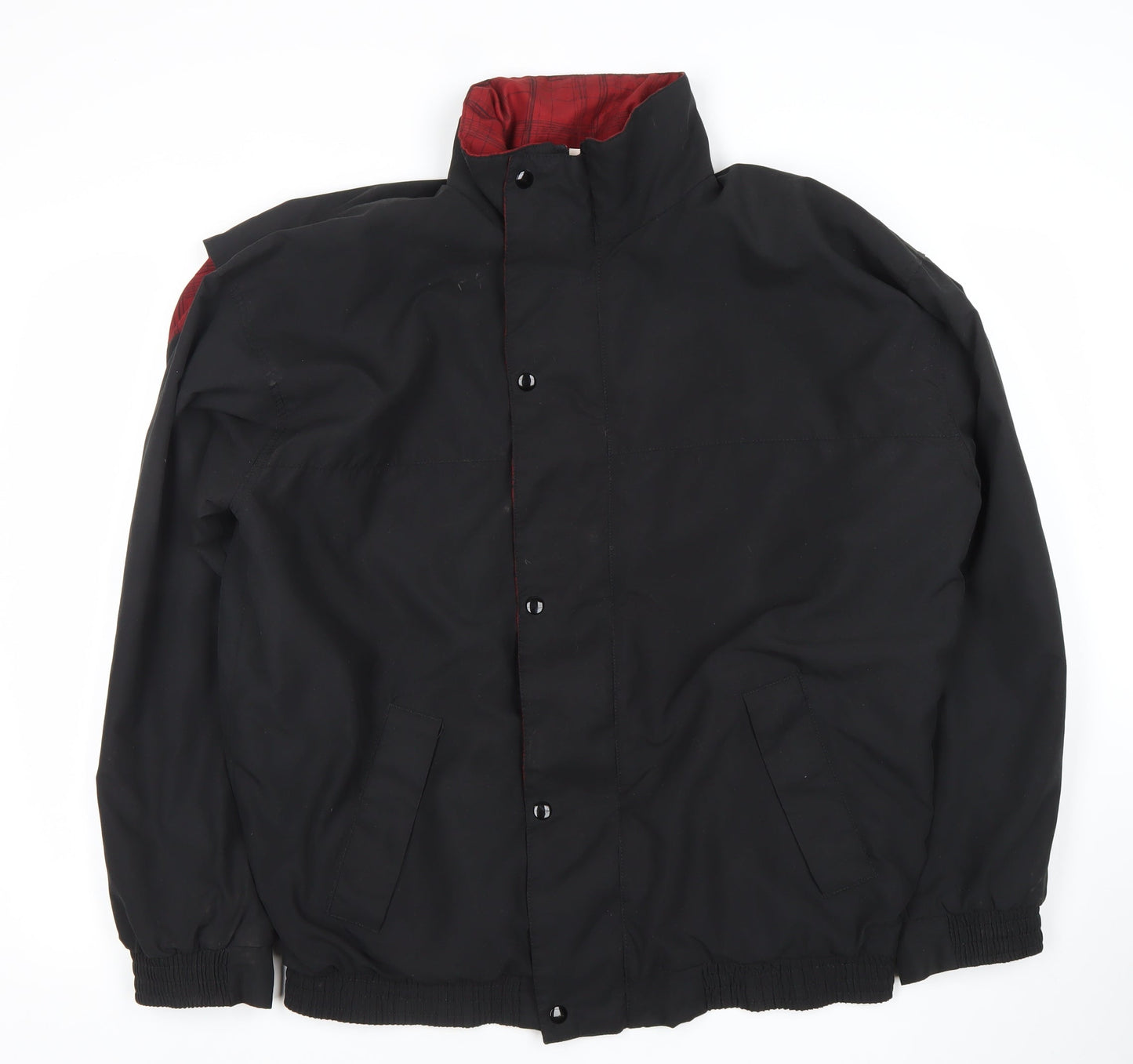 Cape Crest Mens Black Polyester Jacket L Regular Fit Casual