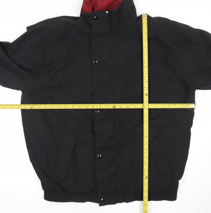 Cape Crest Mens Black Polyester Jacket L Regular Fit Casual