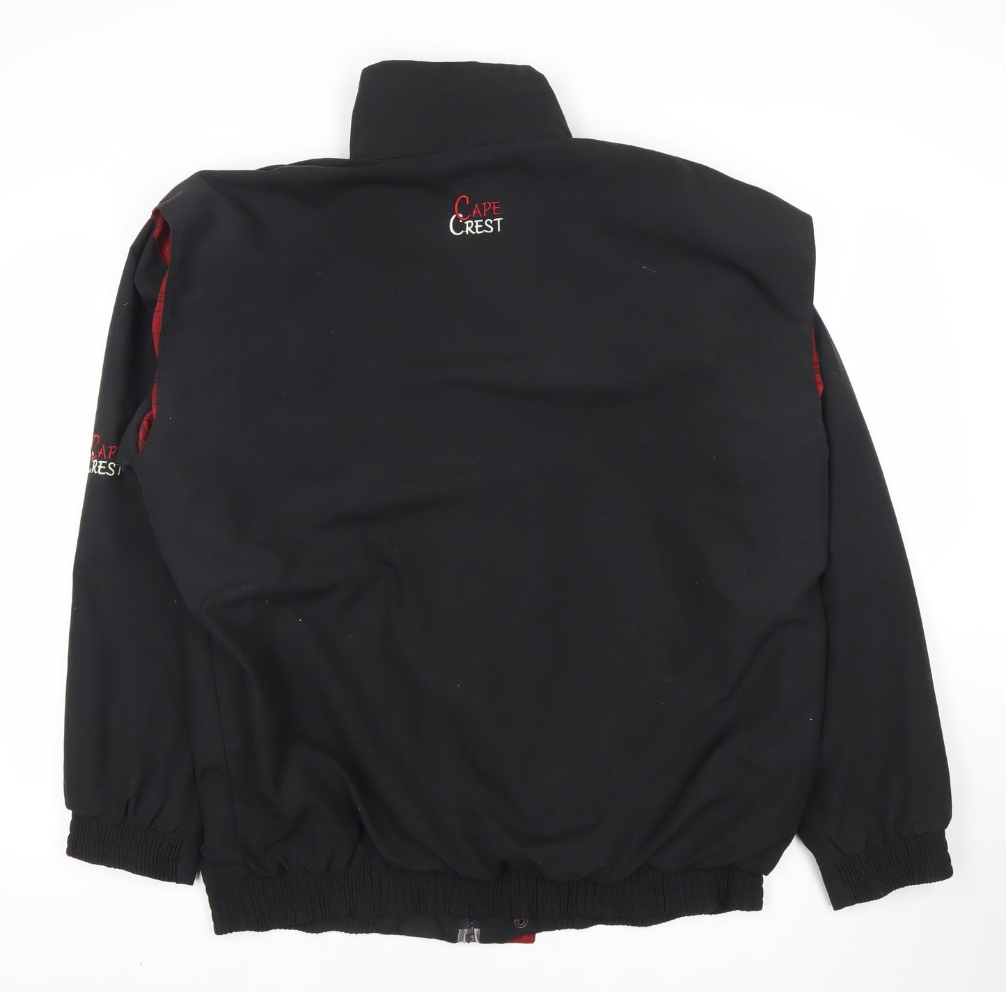 Cape Crest Mens Black Polyester Jacket L Regular Fit Casual