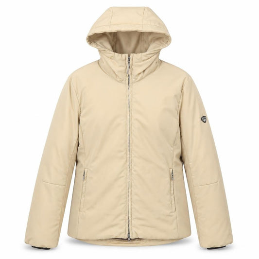 Post Card Womens Beige Size 12 Hooded Puffer Jacket Winter Coat