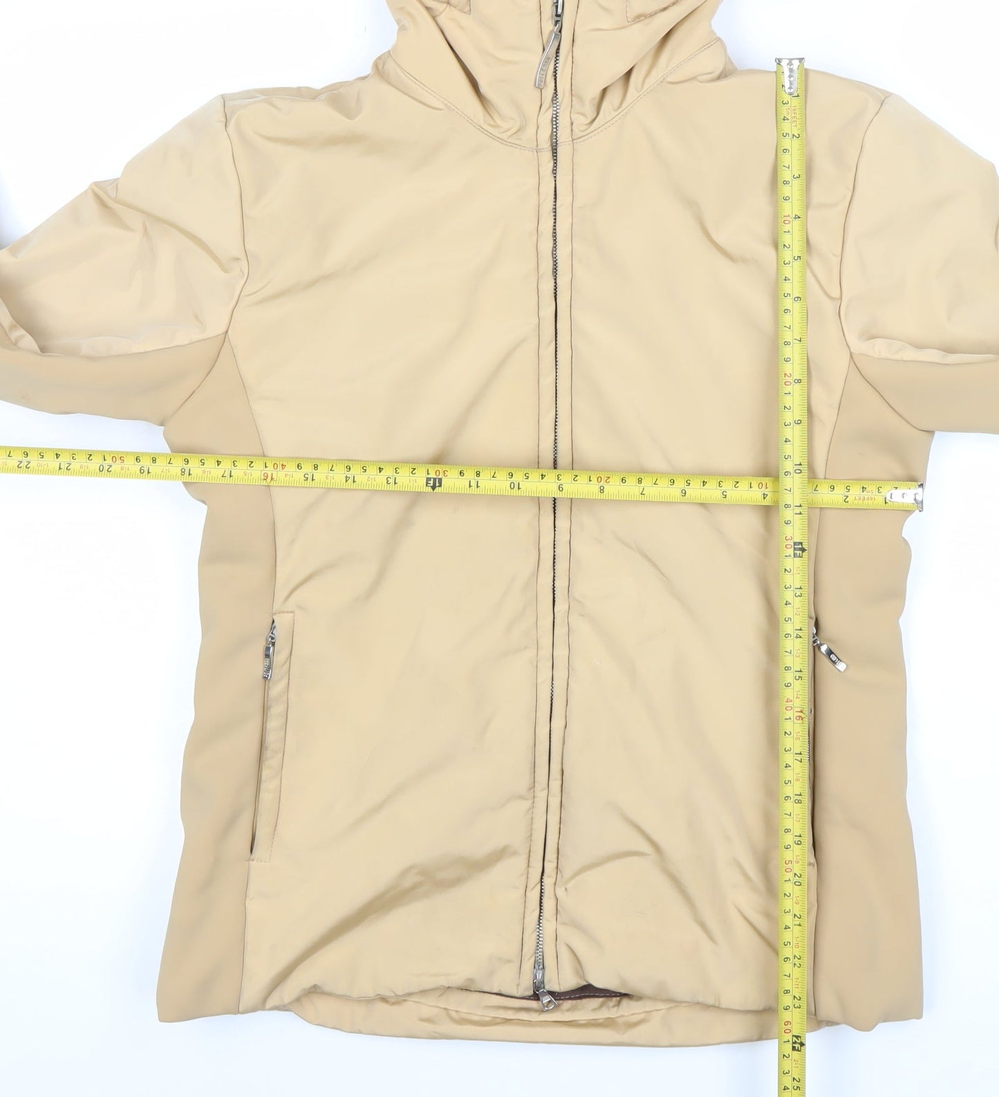 Post Card Womens Beige Size 12 Hooded Puffer Jacket Winter Coat