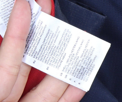 Adidas Teens Blue Waterproof Hooded Sports Jacket Size 164