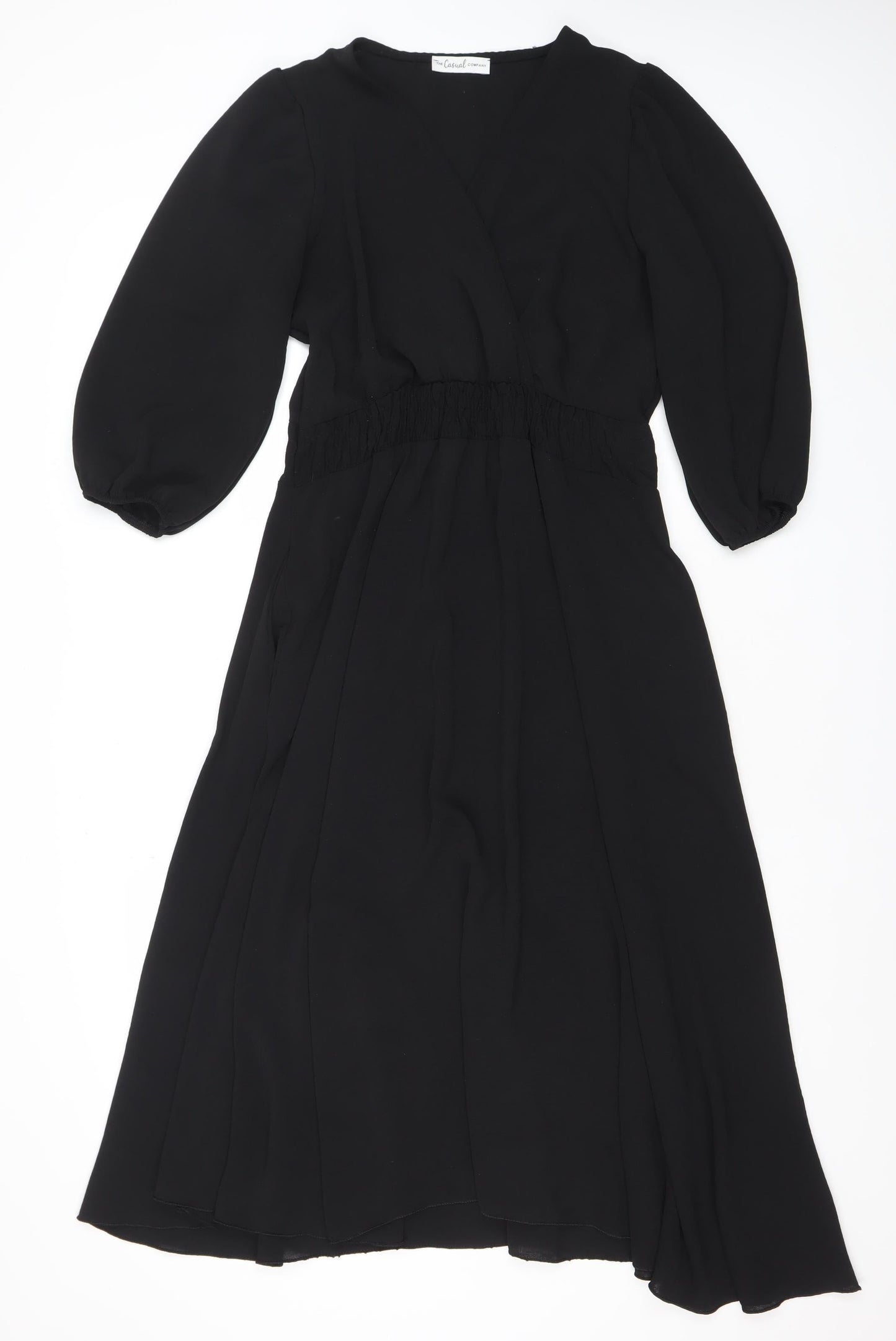 The Casual Company Women’s Black Midi A-Line Dress Size S