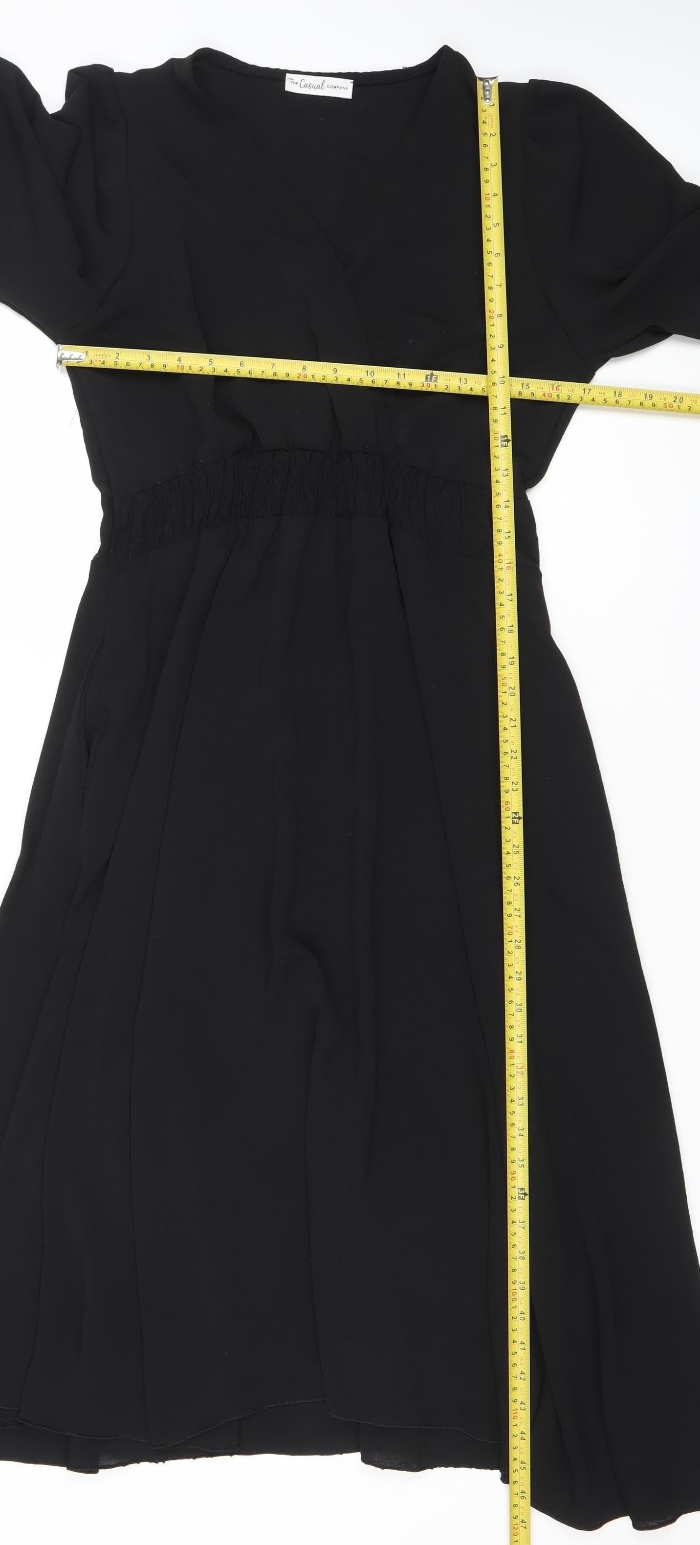 The Casual Company Women’s Black Midi A-Line Dress Size S