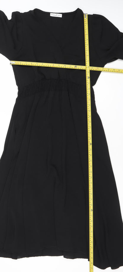 The Casual Company Women’s Black Midi A-Line Dress Size S