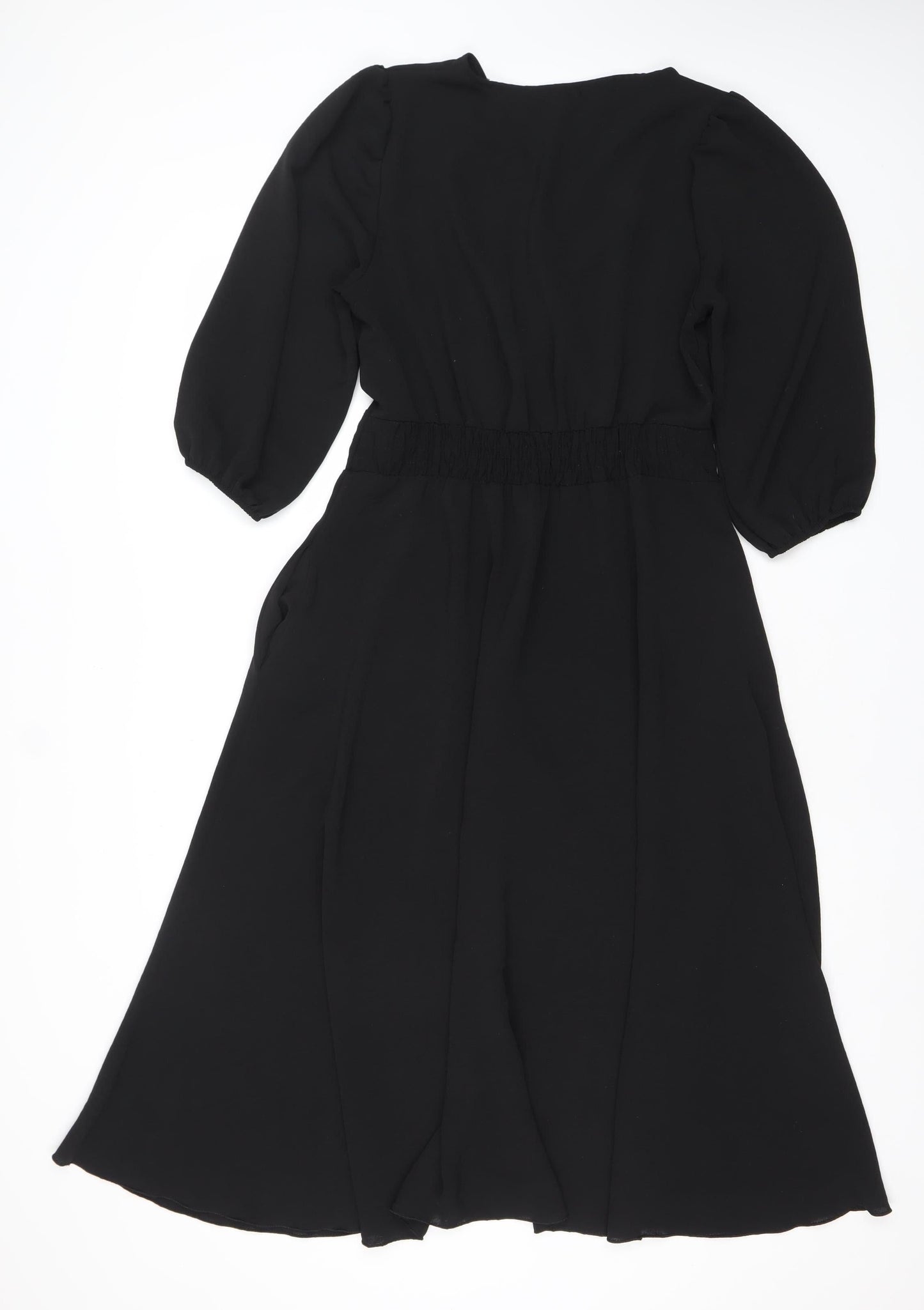 The Casual Company Women’s Black Midi A-Line Dress Size S