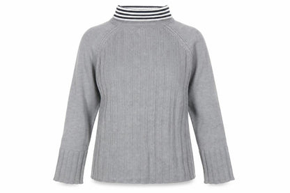 NEXT Women’s Grey Collared Pullover Jumper M Long Sleeve Knit