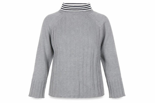 NEXT Women’s Grey Collared Pullover Jumper M Long Sleeve Knit