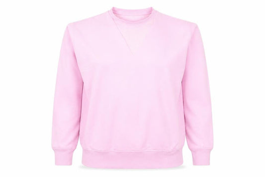 Front view of Miss Selfridge Women Pink Sweatshirt UK 8 Cotton Blend Casual
