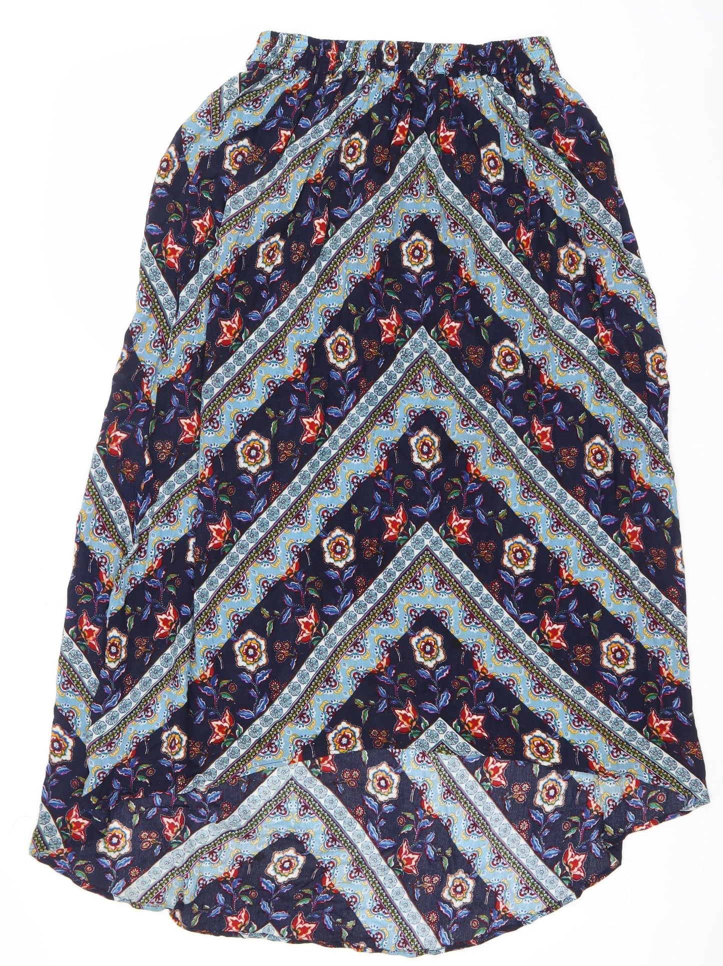 Springfield Womens Multicoloured Floral A-Line Midi Skirt Size S