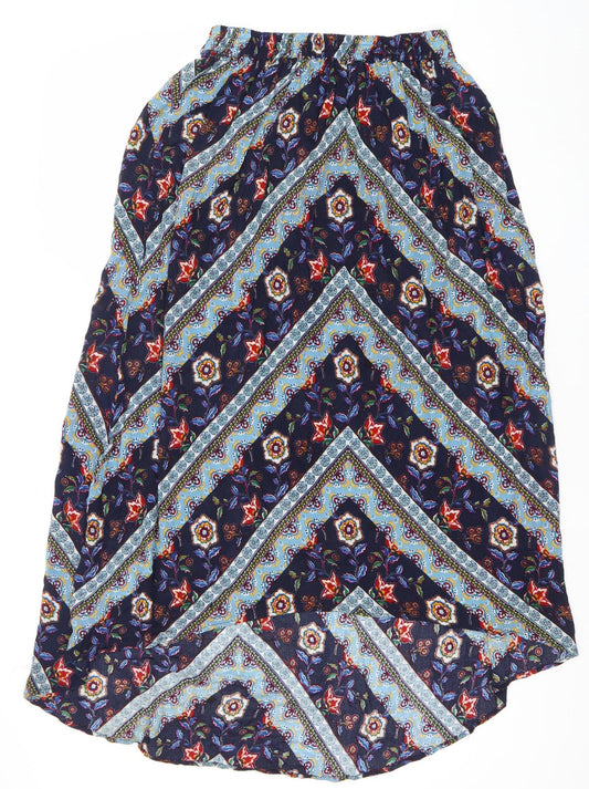Springfield Womens Multicoloured Floral A-Line Midi Skirt Size S