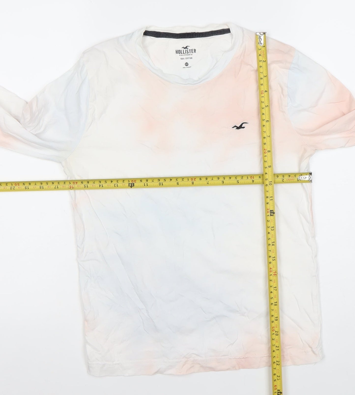 Hollister Womens Multicoloured XXS Long Sleeve Cotton T-Shirt