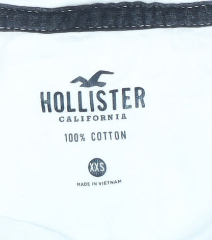 Hollister Womens Multicoloured XXS Long Sleeve Cotton T-Shirt