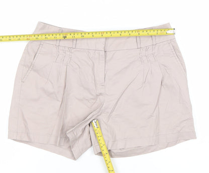 Warehouse Women’s Beige Cotton Chino Shorts UK 10