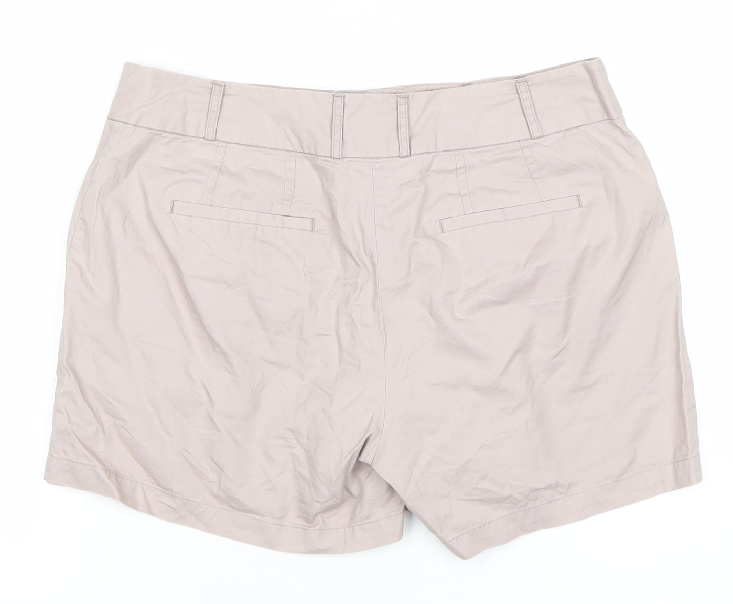 Warehouse Women’s Beige Cotton Chino Shorts UK 10