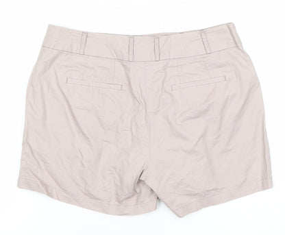 Warehouse Women’s Beige Cotton Chino Shorts UK 10
