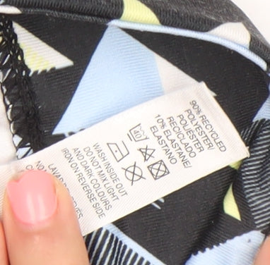 Dunnes Stores Girls Black Geometric Print Activewear Leggings Age 5 Years