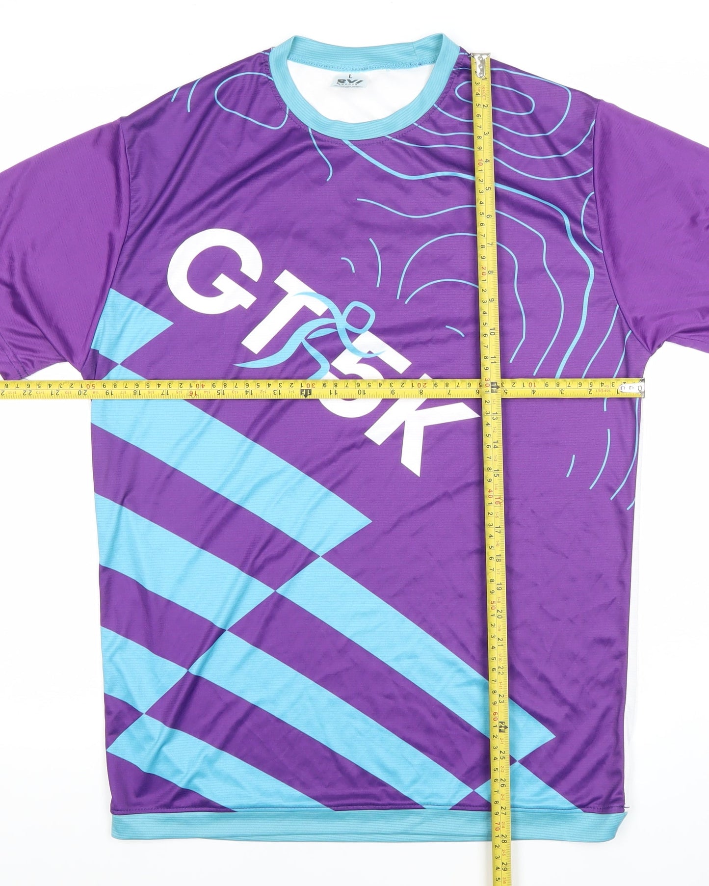 RVI Sports Mens Multicoloured L Running Jersey T-Shirt