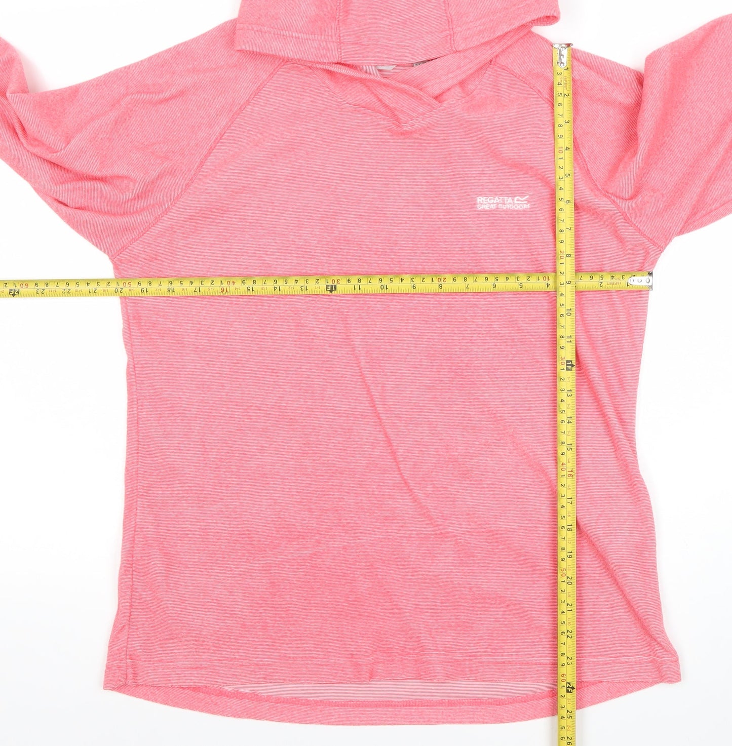 Regatta Womens Pink Pullover Hoodie L UK 14 Polyester Blend