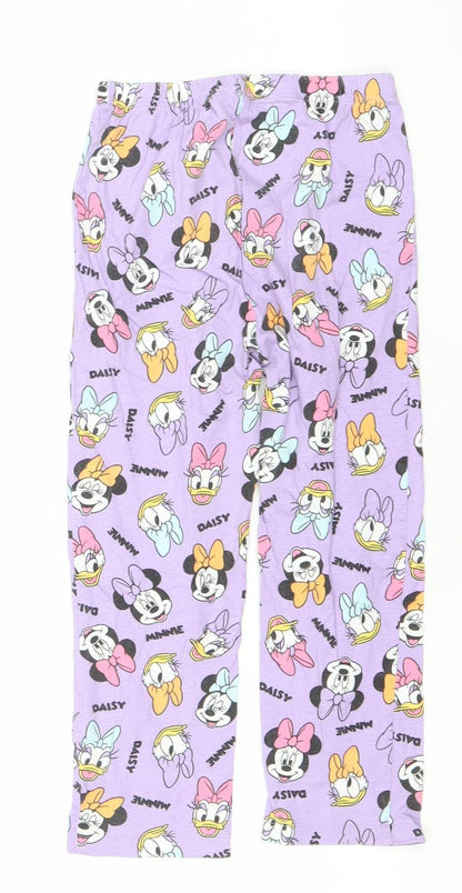 Primark Girls Purple Disney Minnie & Daisy Pyjama Pants 10-11Y Cotton