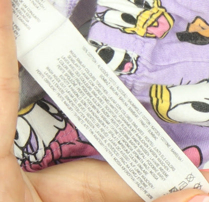 Primark Girls Purple Disney Minnie & Daisy Pyjama Pants 10-11Y Cotton
