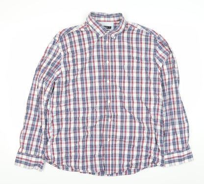 Dunnes Men's Multicoloured Check Long Sleeve Button-Up Shirt L