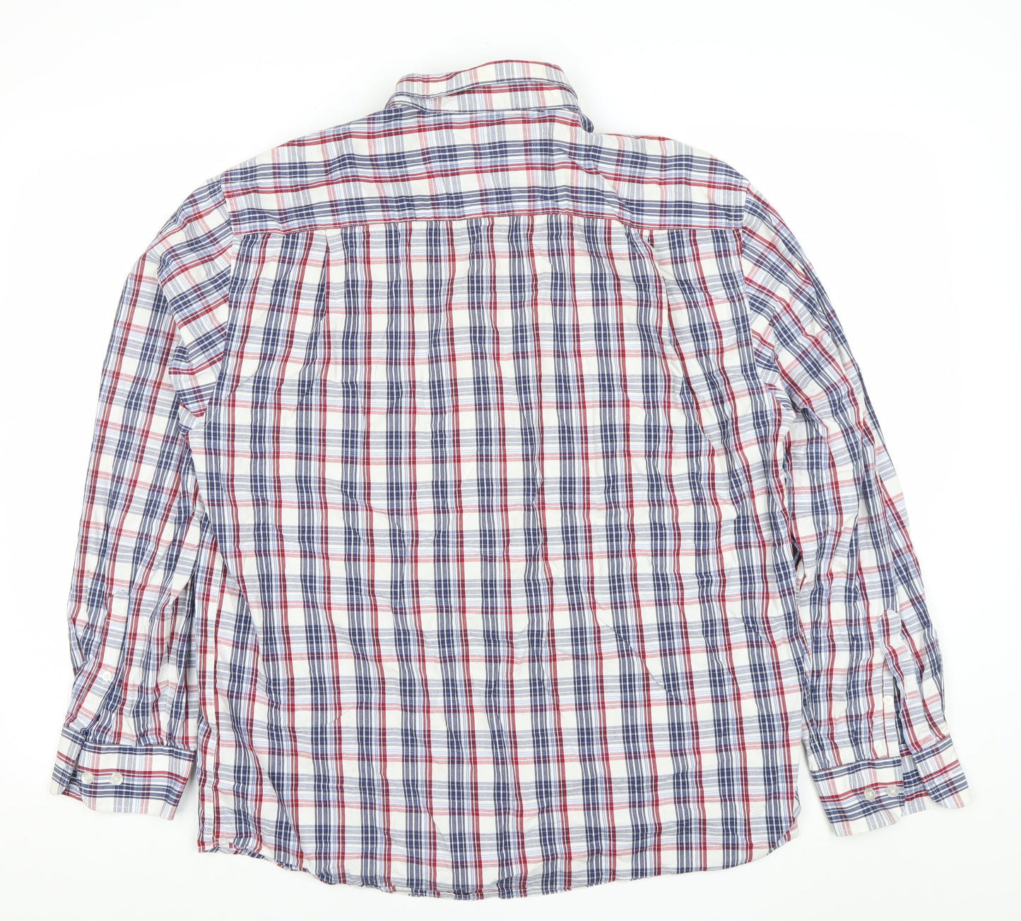 Dunnes Men's Multicoloured Check Long Sleeve Button-Up Shirt L