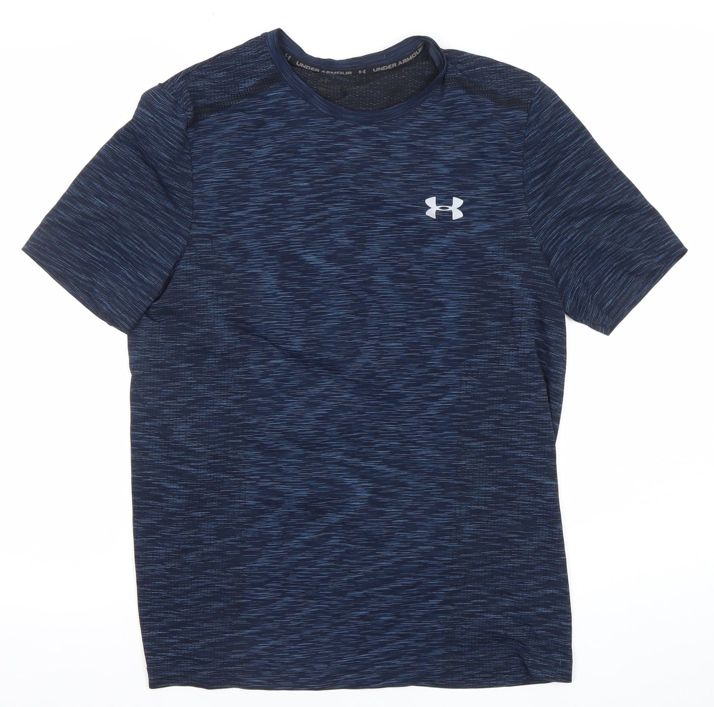 Under Armour Mens Blue Short Sleeve Athletic T-Shirt Size M