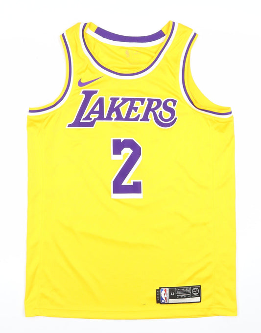 Nike Los Angeles Lakers Mens Yellow Basketball Jersey Tank M