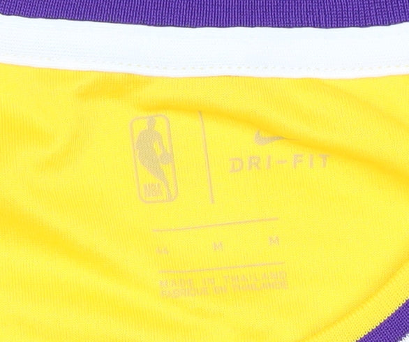 Nike Los Angeles Lakers Mens Yellow Basketball Jersey Tank M
