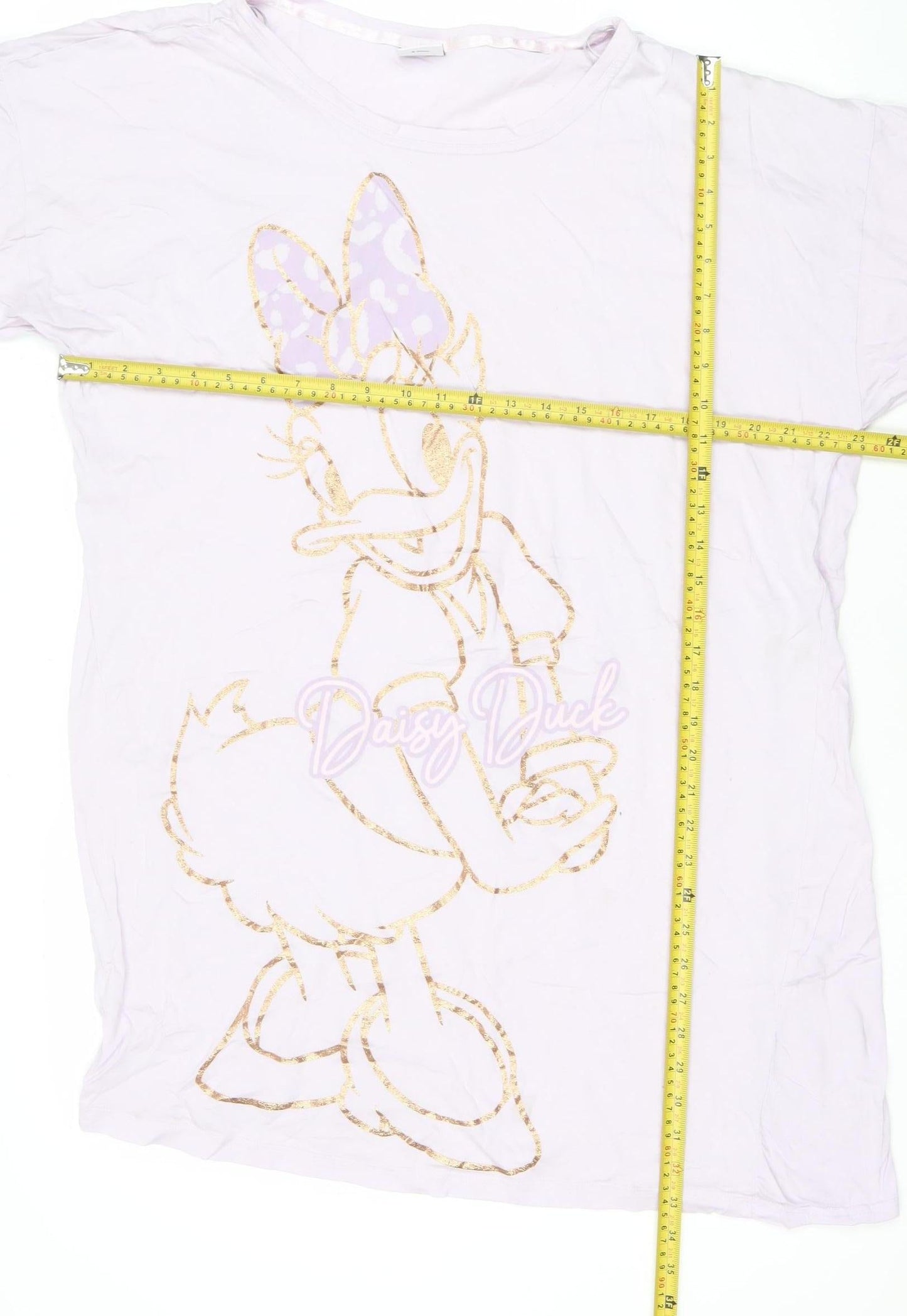 Disney Women Pink Daisy Duck T-Shirt Nightshirt Size 16