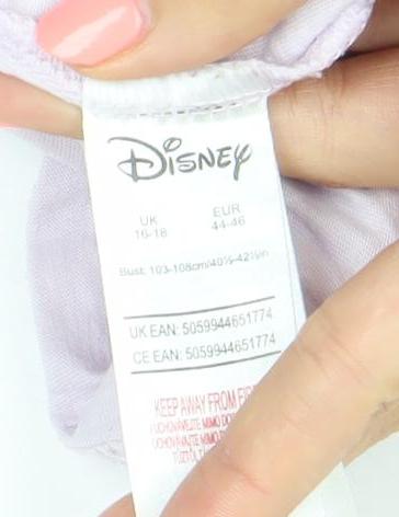 Disney Women Pink Daisy Duck T-Shirt Nightshirt Size 16