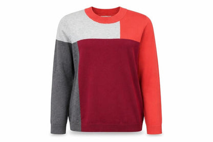 Front view of Gallery Women’s Multicoloured XL Crew Neck jumper