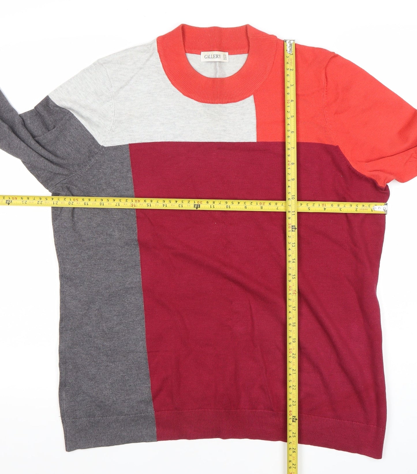 Gallery Women’s Multicoloured XL Crew Neck Pullover Jumper