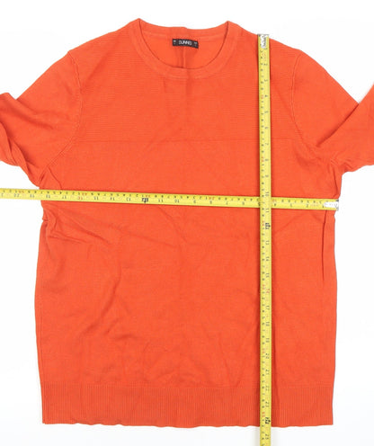 Dunnes Women’s Orange Crew Neck Pullover Jumper Size L