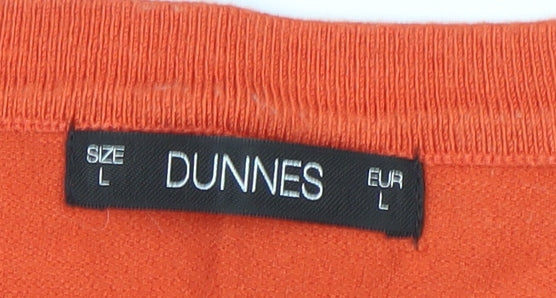 Dunnes Women’s Orange Crew Neck Pullover Jumper Size L