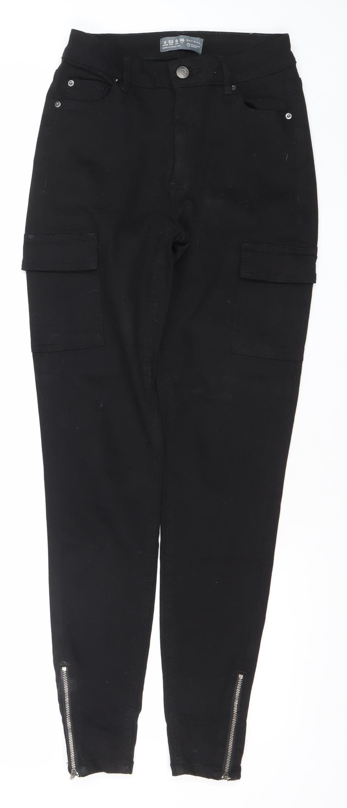 Primark Women’s Black Skinny Jeans Size 4 Slim Stretch Denim