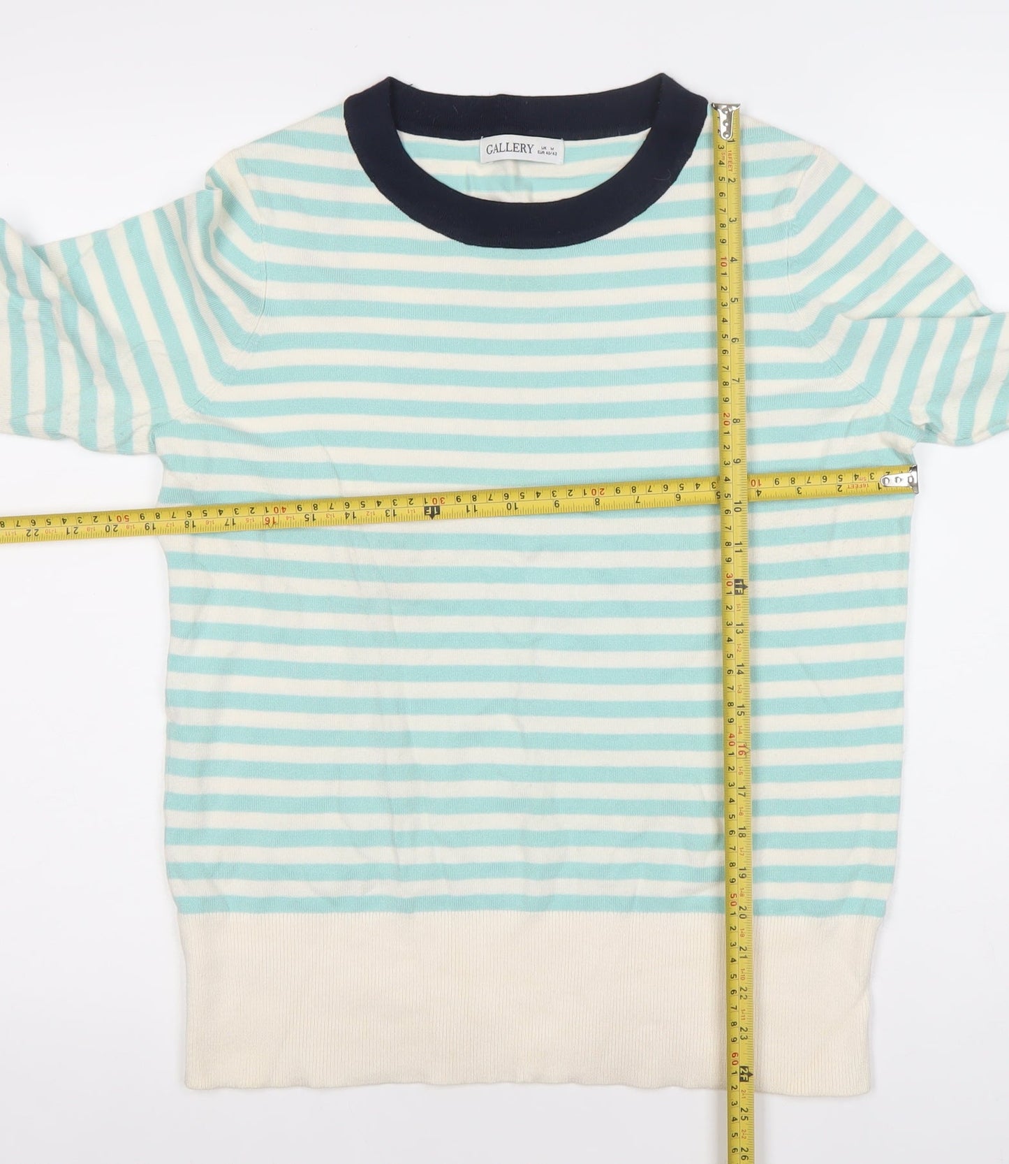 Gallery Womens Multicoloured Stripe Pullover Jumper Size M